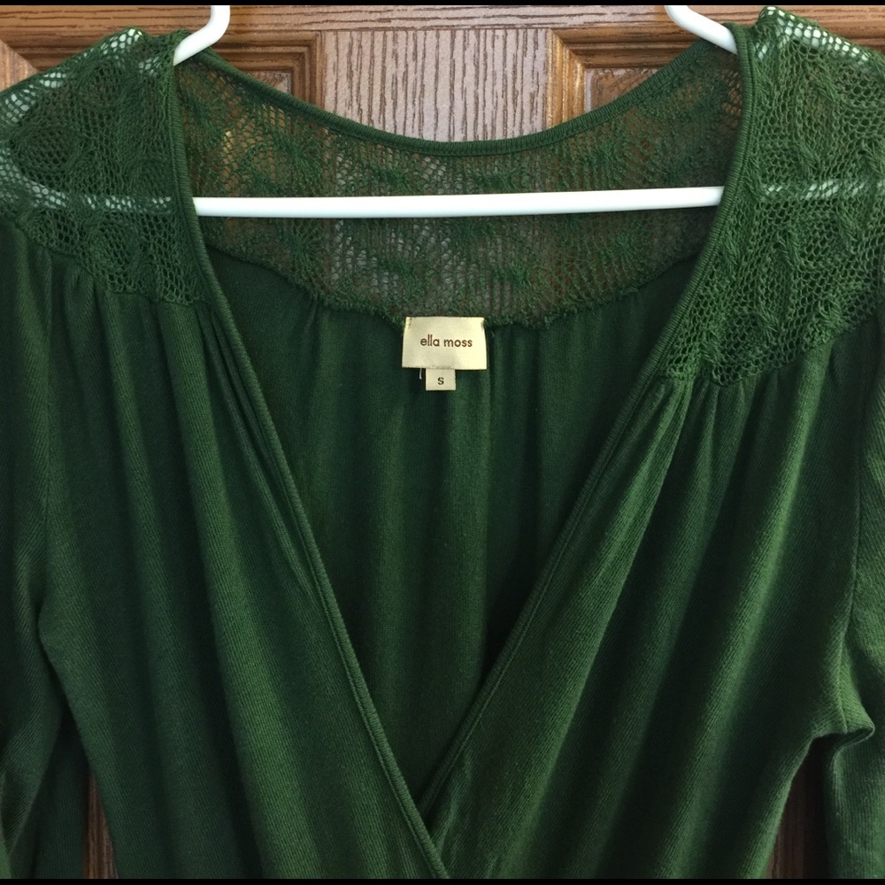 Anthropologie Green Midi Dress
